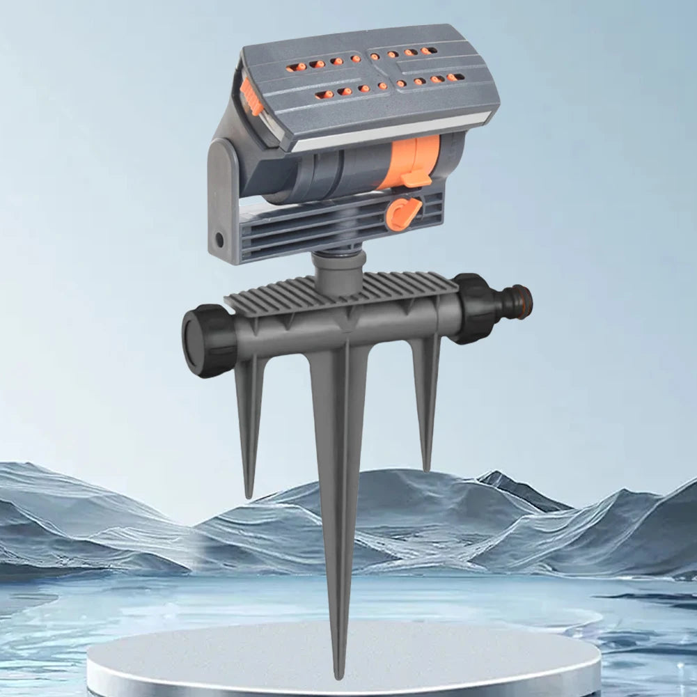 Oscillating Sprinkler Lawn Swing Sprinkler 16 Nozzles Watering Irrigation System Adjustable Flow Watering Device for Large Area
